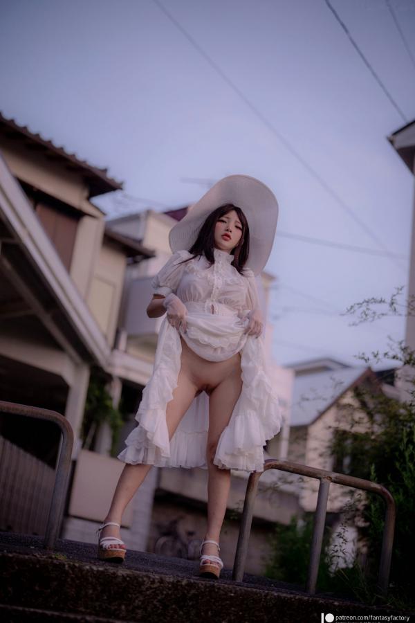    Fantasy-Factory-小丁Ding-八尺大人-Hachishaku-sama-2022.12-户外cos-性感写真-大尺度-白嫩女神第8张图片