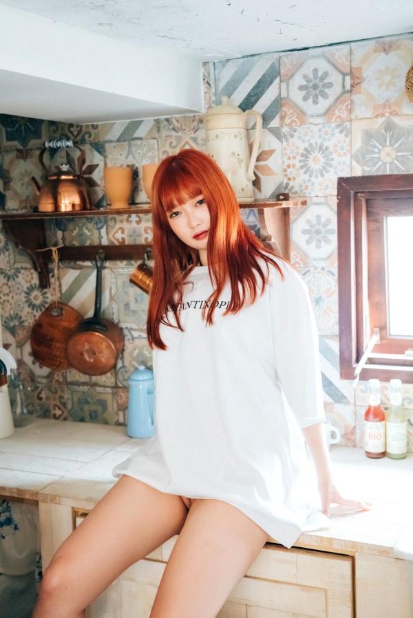    韩国美女-Miho-红发御姐大尺度绑缚写真：私房绳艺与链条诱惑，极致性感视觉盛宴第11张图片