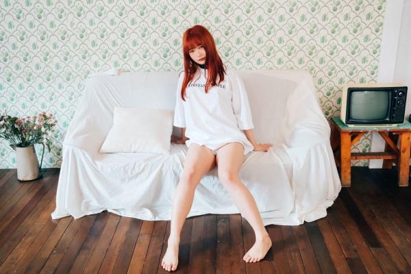    韩国美女-Miho-红发御姐大尺度绑缚写真：私房绳艺与链条诱惑，极致性感视觉盛宴第71张图片