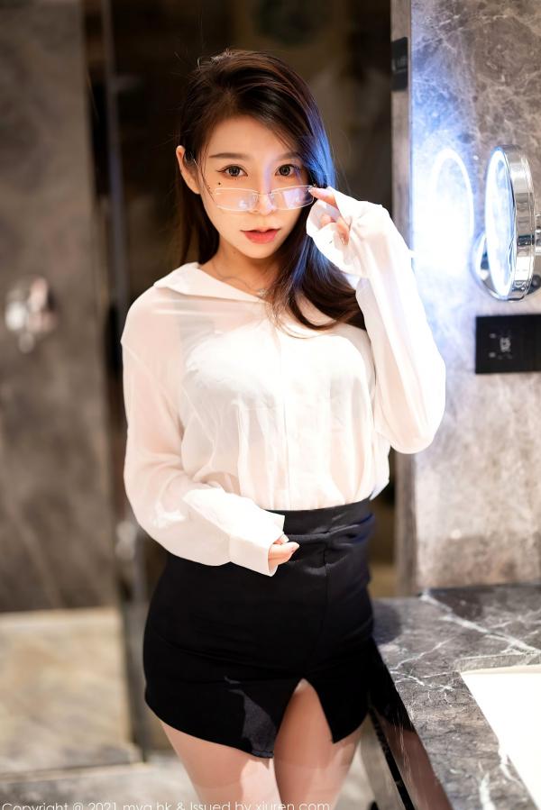    MyGirl美媛馆-Vetiver嘉宝贝儿-杭州浴室湿身私房照-白衬衫黑短裙诱惑写真-无圣光大尺度第2张图片