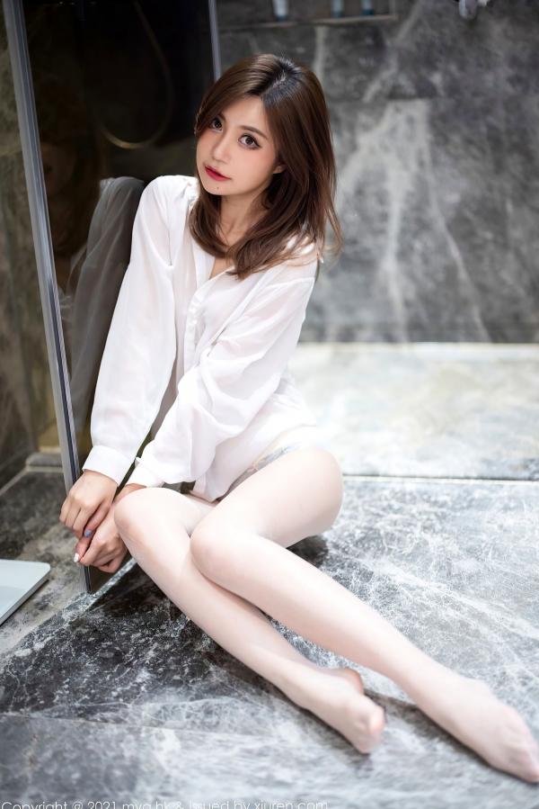    MyGirl美媛馆-583-绮里嘉Carina-杭州旅拍私房写真-酒店白衬衫诱惑与灰短裙御姐范-无圣光高清大尺度第66张图片