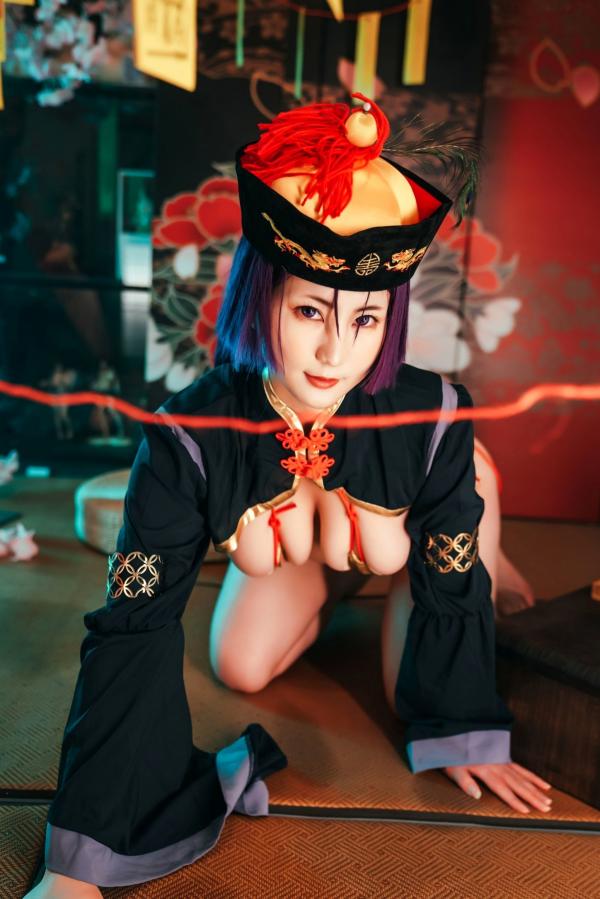   星澜是澜澜叫澜妹呀-奶光僵尸娘COS，绝美大尺度角色扮演，性感御姐演绎中国风诱惑僵尸姬，极致身材视觉盛宴第3张图片
