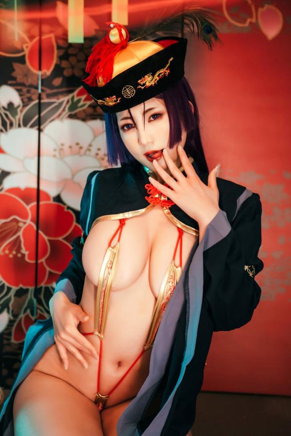    星澜是澜澜叫澜妹呀-奶光僵尸娘COS，绝美大尺度角色扮演，性感御姐演绎中国风诱惑僵尸姬，极致身材视觉盛宴第16张图片