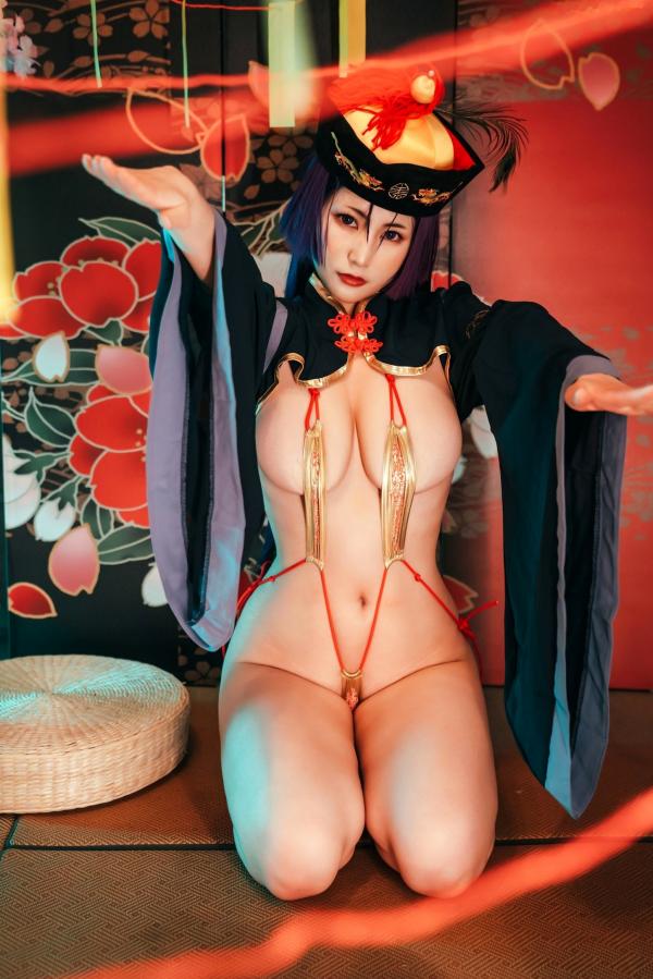    星澜是澜澜叫澜妹呀-奶光僵尸娘COS，绝美大尺度角色扮演，性感御姐演绎中国风诱惑僵尸姬，极致身材视觉盛宴第20张图片