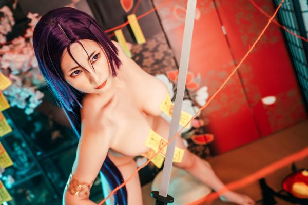    星澜是澜澜叫澜妹呀-奶光僵尸娘COS，绝美大尺度角色扮演，性感御姐演绎中国风诱惑僵尸姬，极致身材视觉盛宴第31张图片