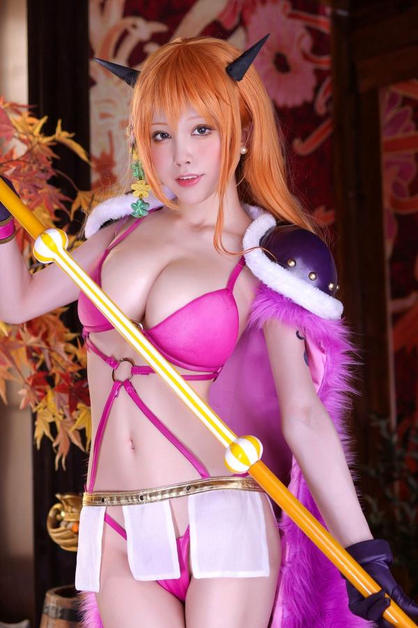    水淼-Aqua-海贼王-娜美-Nami-Kaido-Outfit-火辣比基尼COS-私房写真-野性女神极致诱惑第1张图片