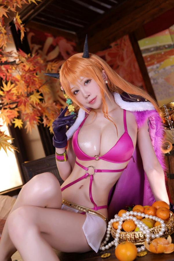    水淼-Aqua-海贼王-娜美-Nami-Kaido-Outfit-火辣比基尼COS-私房写真-野性女神极致诱惑第47张图片