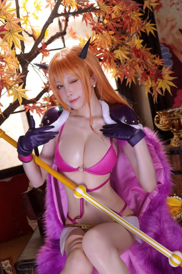    水淼-Aqua-海贼王-娜美-Nami-Kaido-Outfit-火辣比基尼COS-私房写真-野性女神极致诱惑第82张图片