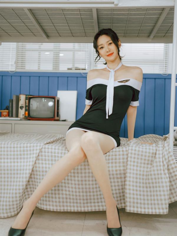    韩国美女娜拉空姐制服诱惑，极致美腿尽显职业私房魅力-Bimilstory Vol.05第7张图片