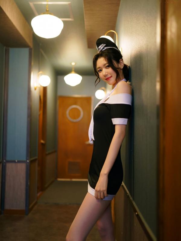    韩国美女娜拉空姐制服诱惑，极致美腿尽显职业私房魅力-Bimilstory Vol.05第23张图片