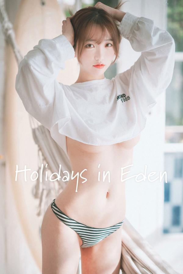    韩国美女孙乐乐Son-YeEun在伊甸园的假期：清纯与性感并存的私房照，展现曼妙身段与诱惑丁字裤美感第46张图片