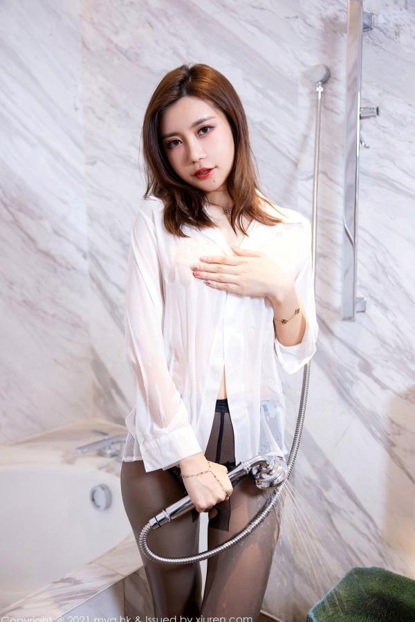    MyGirl美媛馆-575-绮里嘉Carina-杭州旅拍浴室黑白职业装黑丝-2021.08.17 - 无圣光大尺度第64张图片