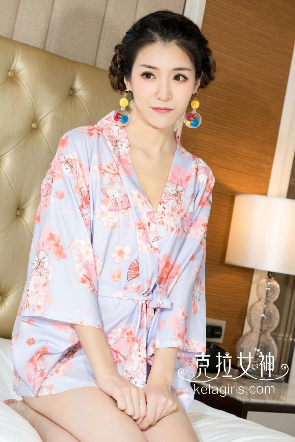    KelaGirls克拉女神-2018.07.16-恬恬-《浪漫樱花》居家私房照，清新和服主题，唯美诱惑写真第3张图片