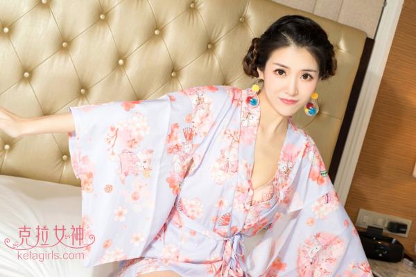    KelaGirls克拉女神-2018.07.16-恬恬-《浪漫樱花》居家私房照，清新和服主题，唯美诱惑写真第12张图片