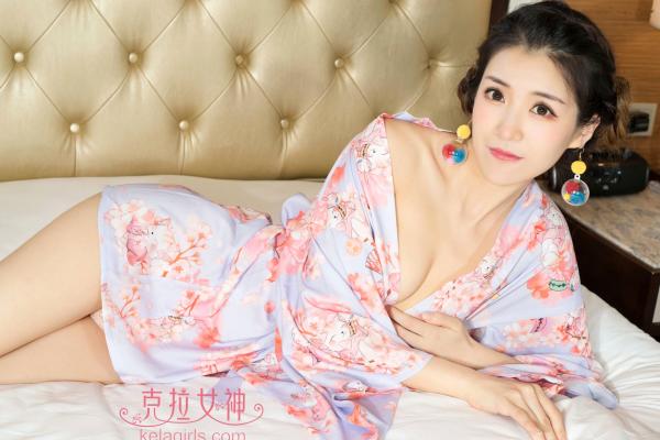    KelaGirls克拉女神-2018.07.16-恬恬-《浪漫樱花》居家私房照，清新和服主题，唯美诱惑写真第20张图片