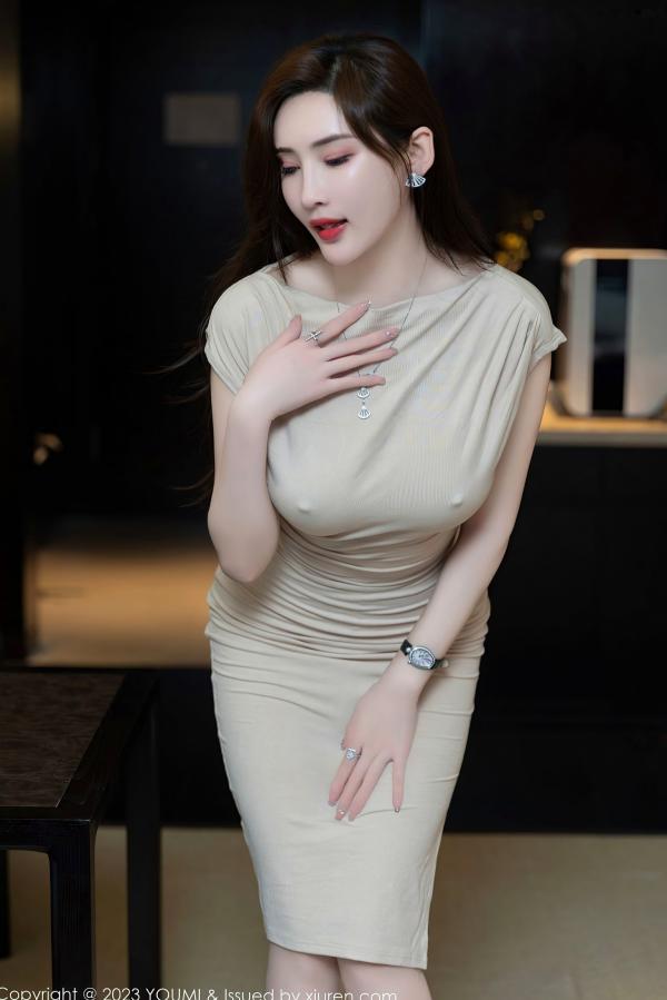    YouMi尤蜜荟-976-Carol周妍希-紧身露肩裙美腿诱惑-私房唯美大片-2023.08.16第78张图片