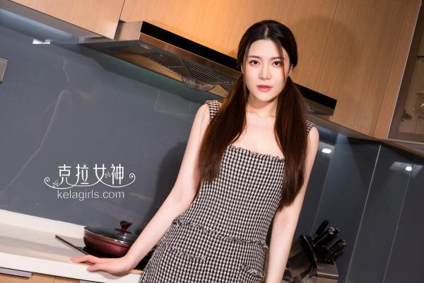    KelaGirls克拉女神百琳《美娇娘下厨》：居家厨房性感围裙造型，私房写真大尺度诱惑第2张图片