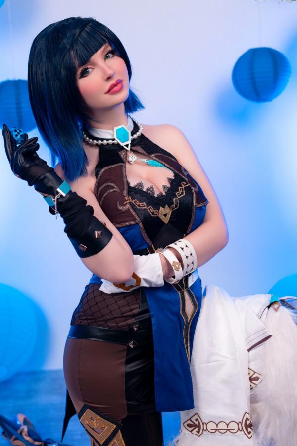    Mikomin-原神夜阑Yelan Cosplay-大尺度私房写真-高还原度性感演绎-极致诱惑女神第16张图片