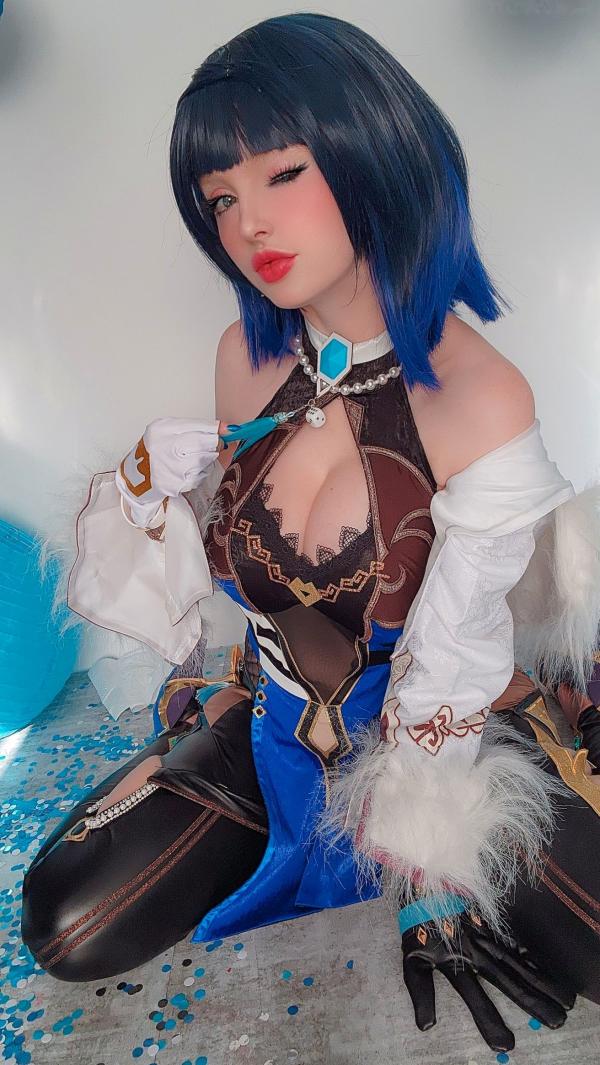    Mikomin-原神夜阑Yelan Cosplay-大尺度私房写真-高还原度性感演绎-极致诱惑女神第24张图片
