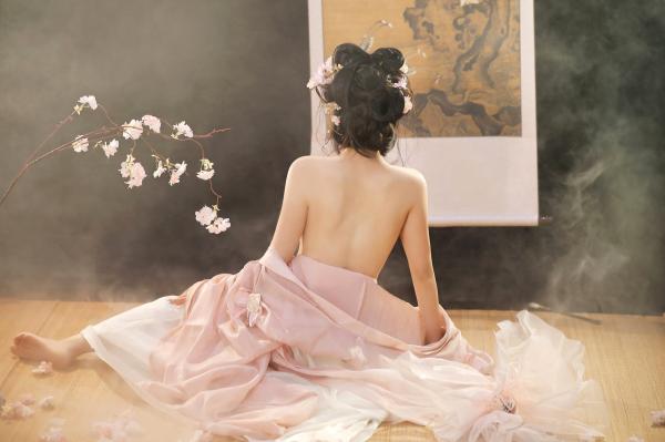   桃暖酱-汉服古风入梦-极致唯美私房写真-肤如凝脂诱惑大尺度第49张图片