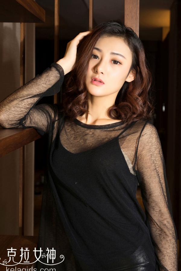    KelaGirls克拉女神-冉宝《真空上阵》私房摄影，黑色透视装诱惑，唯美居家极品写真第3张图片
