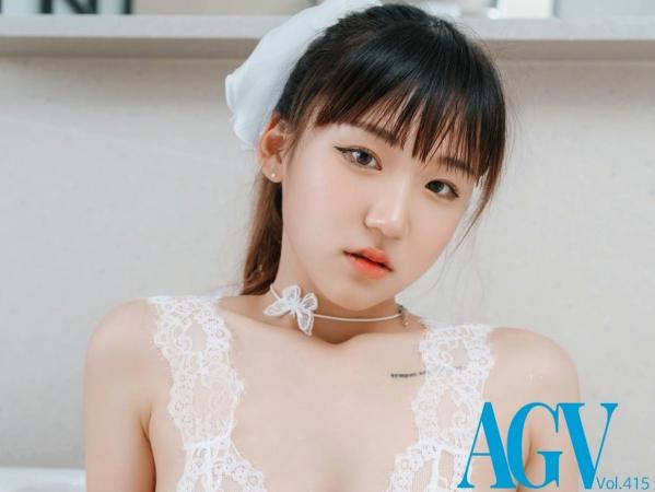    韩国美女Hendoong-ArtGravia-415-白色蕾丝透视诱惑私房写真-纯欲女神第100张图片