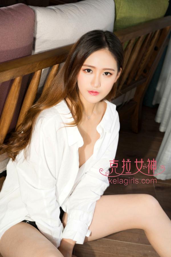    KelaGirls克拉女神-景亦《甜心绽放》-纯欲白衬衫私房写真，居家慵懒风格，甜美性感诱惑第16张图片
