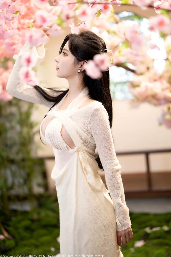    XiaoYu语画界-869-小蛮妖Yummy-杭州日式唯美私房摄影-白色透视针织衫诱惑-2022.09.22第28张图片