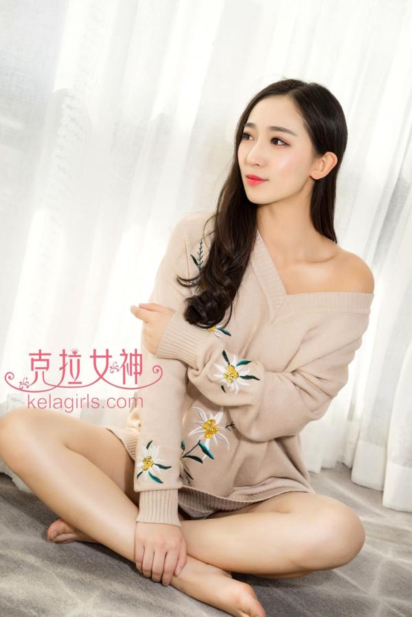   KelaGirls克拉女神-2017.12.20-姜璐-《学姐出马》纯欲风针织衫内衣私房写真，白嫩美腿诱惑十足第8张图片