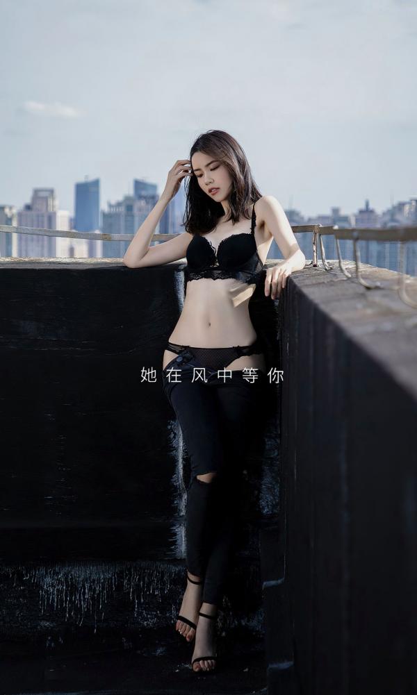    UG2570 欧阳美萱《天使的情人》天台清纯内衣写真，极品白嫩诱惑与修长美腿第2张图片