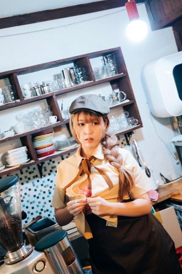   韩国美女Mozzi咖啡店性感侍者，清纯制服诱惑角色扮演，无圣光大尺度写真系列第53张图片