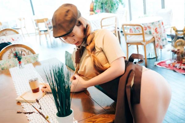    韩国美女Mozzi咖啡店性感侍者，清纯制服诱惑角色扮演，无圣光大尺度写真系列第75张图片