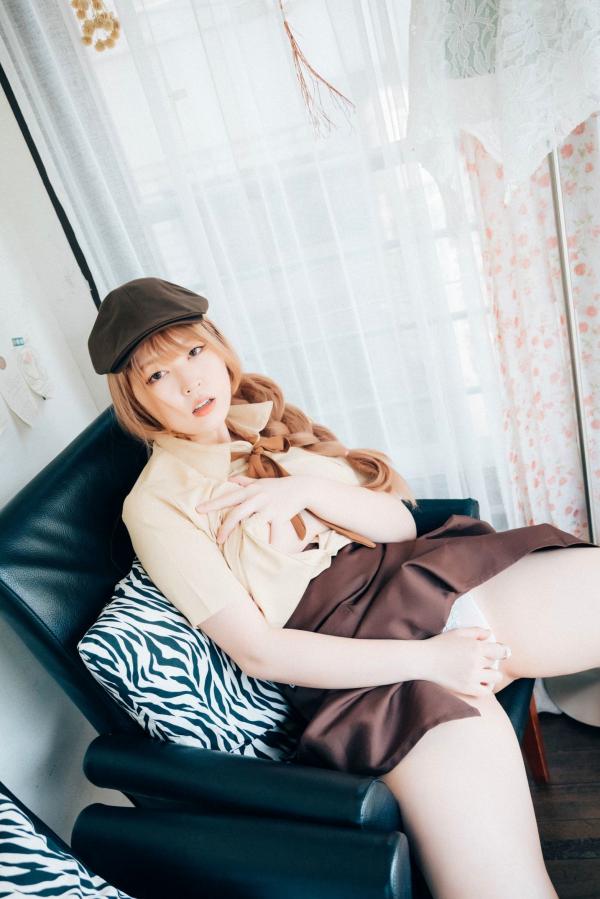    韩国美女Mozzi咖啡店性感侍者，清纯制服诱惑角色扮演，无圣光大尺度写真系列第104张图片