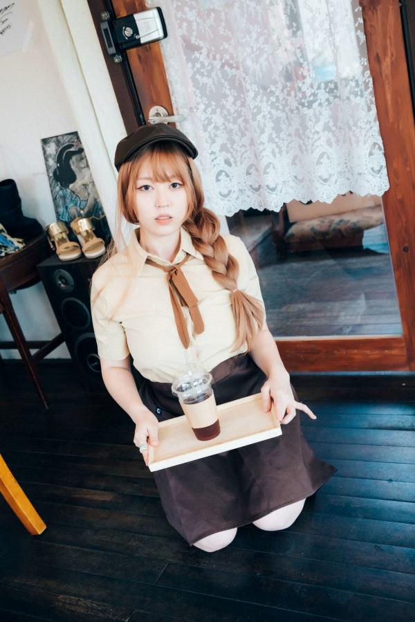    韩国美女Mozzi咖啡店性感侍者，清纯制服诱惑角色扮演，无圣光大尺度写真系列第112张图片