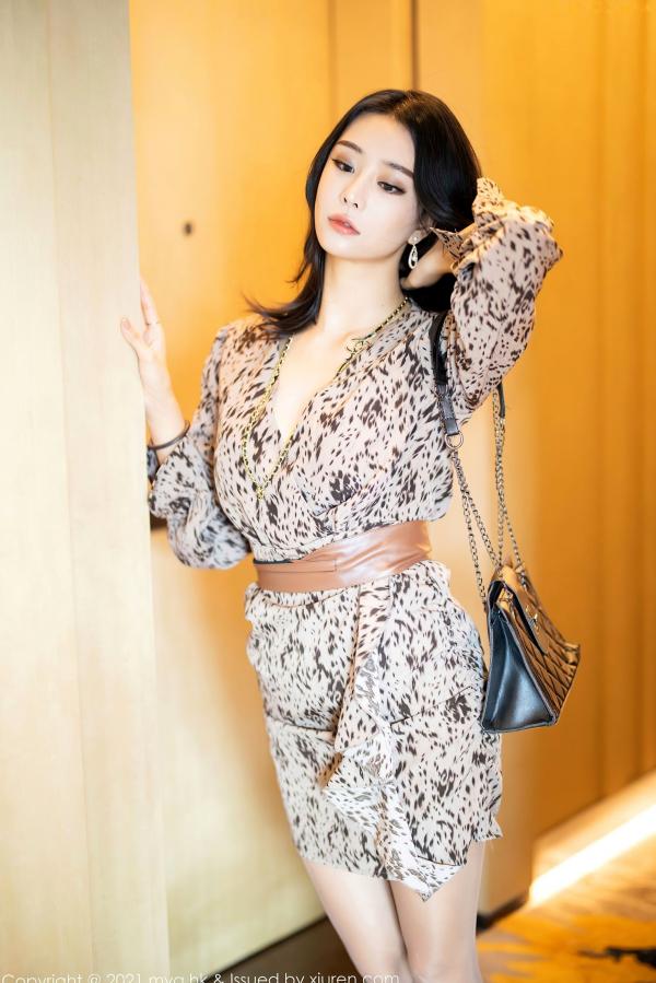    MyGirl美媛馆-532-蓝夏Akasha-江浙沪旅拍私房大片 豹纹衬衫蕾丝内衣肉丝 气质御姐极致诱惑写真第2张图片