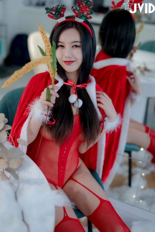    JVID-木木森-性感圣诞派对-鹿角透视红纱篇 - 无圣光大尺度第14张图片