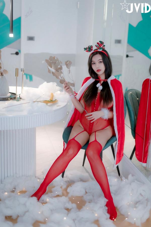    JVID-木木森-性感圣诞派对-鹿角透视红纱篇 - 无圣光大尺度第16张图片