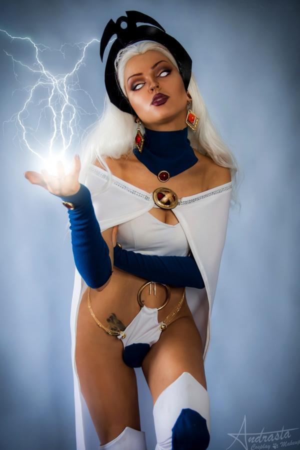    Andrasta-暴风女Storm精美Cosplay写真，冷艳银发女神降临，极限火辣战服，超级还原X战警视觉特效大片第11张图片