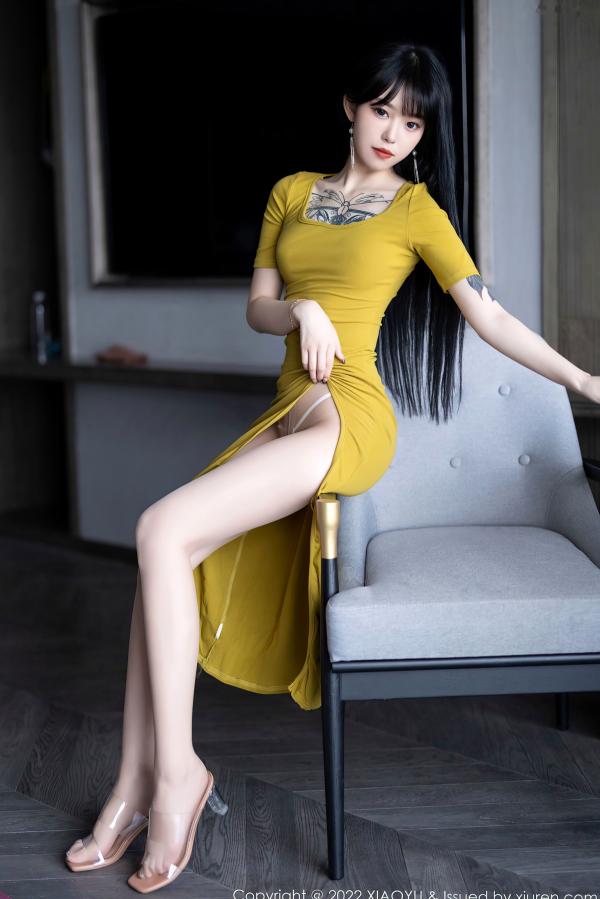    XiaoYu语画界-829-奶瓶：清新纯欲私房写真，唯美纹身与白丝诱惑，勾勒骨感身姿，极致撩人。第12张图片