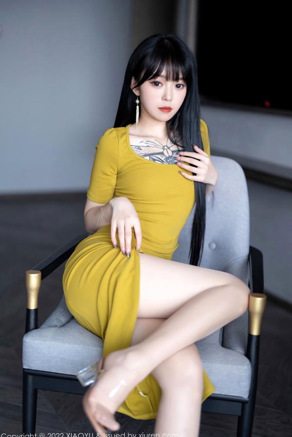    XiaoYu语画界-829-奶瓶：清新纯欲私房写真，唯美纹身与白丝诱惑，勾勒骨感身姿，极致撩人。第14张图片