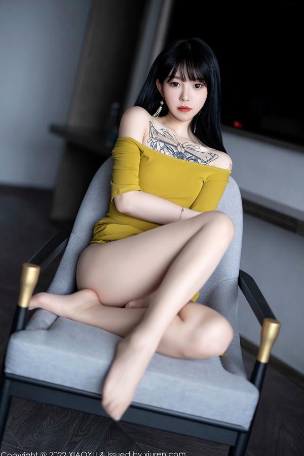    XiaoYu语画界-829-奶瓶：清新纯欲私房写真，唯美纹身与白丝诱惑，勾勒骨感身姿，极致撩人。第26张图片
