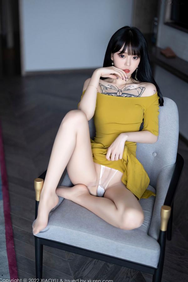    XiaoYu语画界-829-奶瓶：清新纯欲私房写真，唯美纹身与白丝诱惑，勾勒骨感身姿，极致撩人。第28张图片
