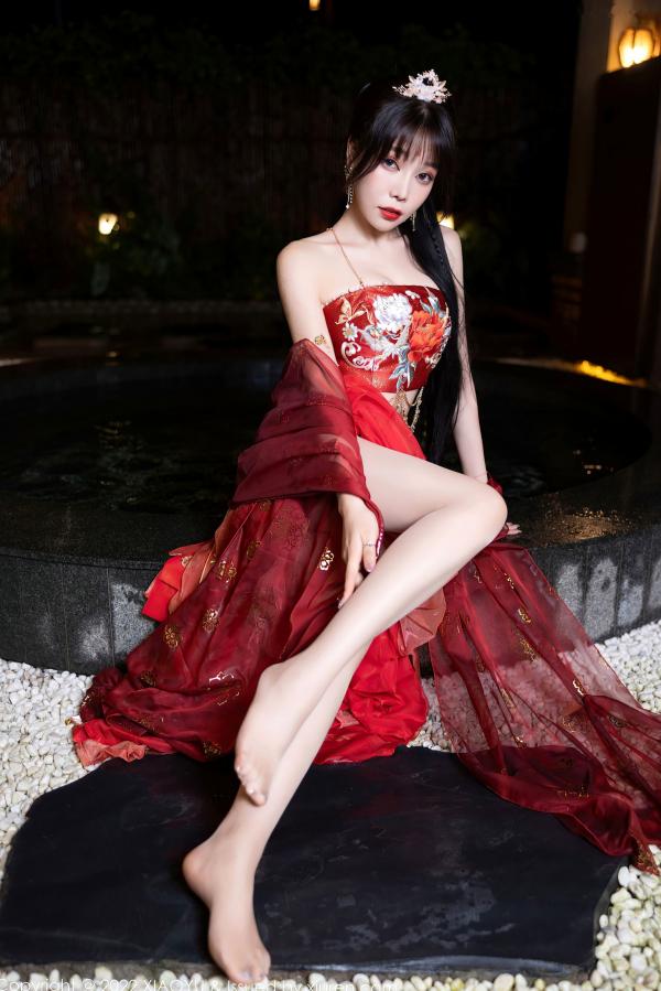    XiaoYu语画界-827-徐莉芝Booty-泳池红色轻透古装私房-性感极品古风大尺度艺术写真第13张图片