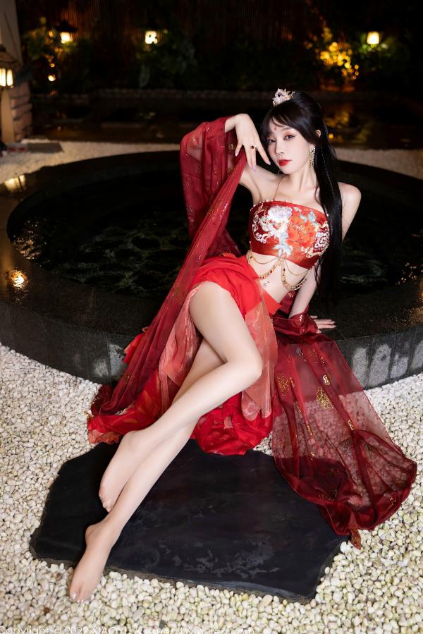    XiaoYu语画界-827-徐莉芝Booty-泳池红色轻透古装私房-性感极品古风大尺度艺术写真第15张图片