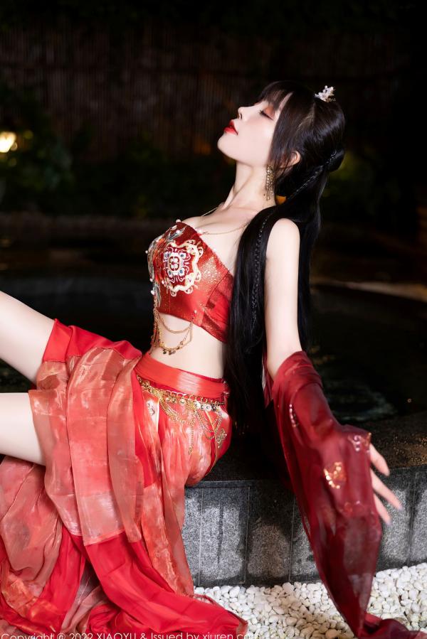    XiaoYu语画界-827-徐莉芝Booty-泳池红色轻透古装私房-性感极品古风大尺度艺术写真第21张图片