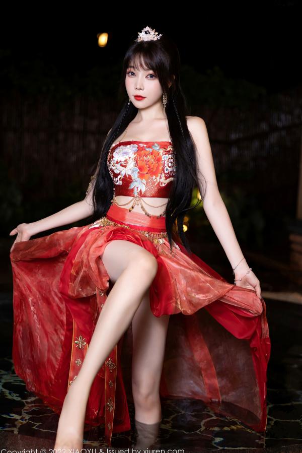    XiaoYu语画界-827-徐莉芝Booty-泳池红色轻透古装私房-性感极品古风大尺度艺术写真第33张图片