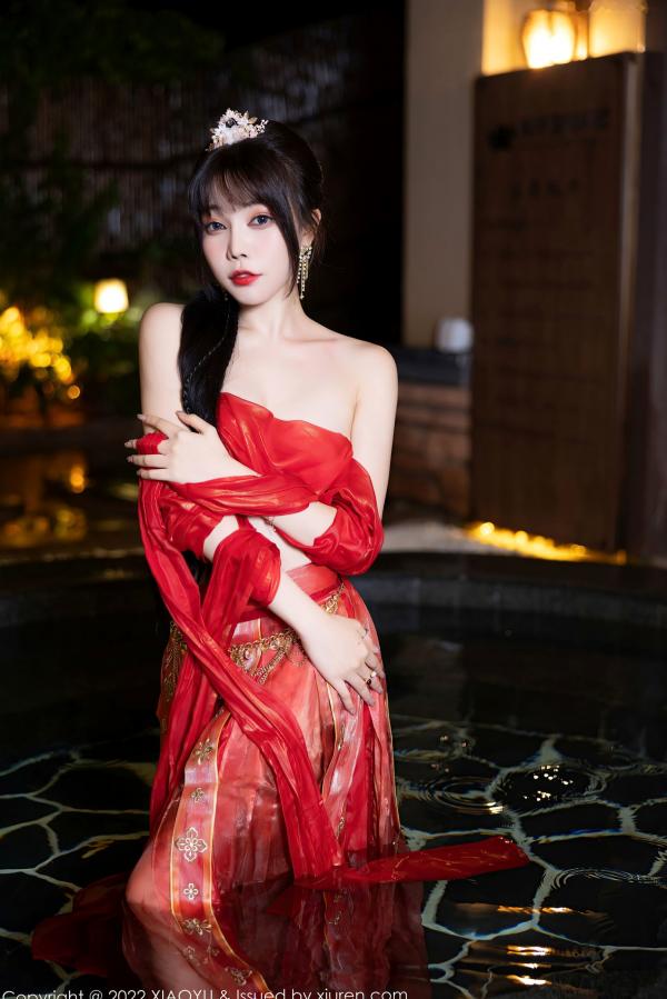    XiaoYu语画界-827-徐莉芝Booty-泳池红色轻透古装私房-性感极品古风大尺度艺术写真第38张图片