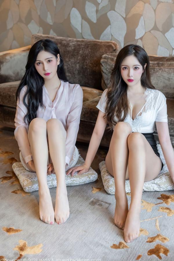   IMiss爱蜜社-625-Lavinia肉肉-LindaLinda-超美双人组合职场制服与诱惑内衣私房写真第23张图片