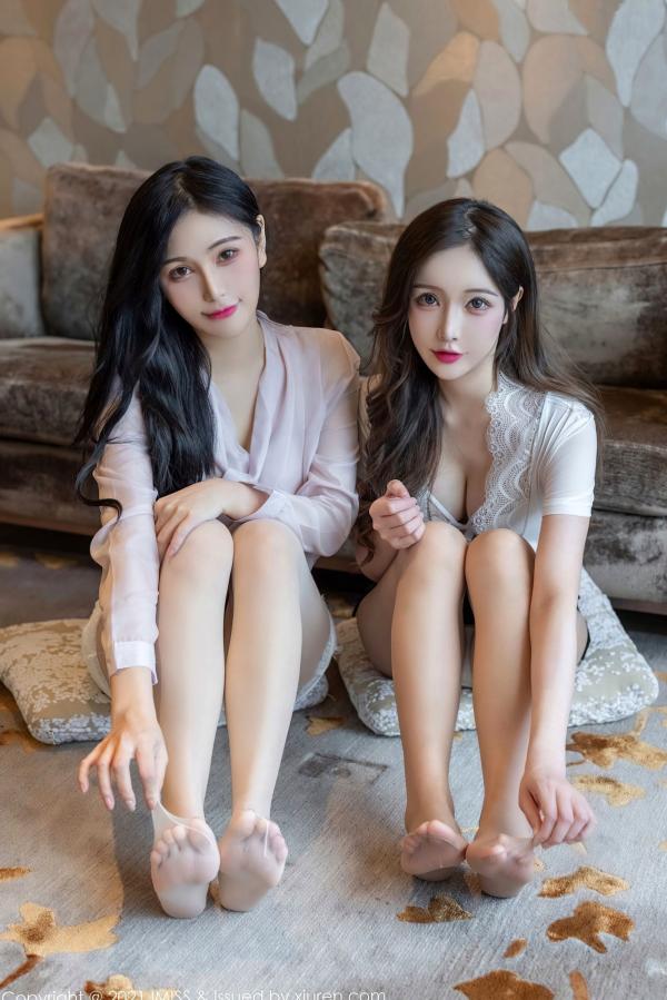    IMiss爱蜜社-625-Lavinia肉肉-LindaLinda-超美双人组合职场制服与诱惑内衣私房写真第26张图片