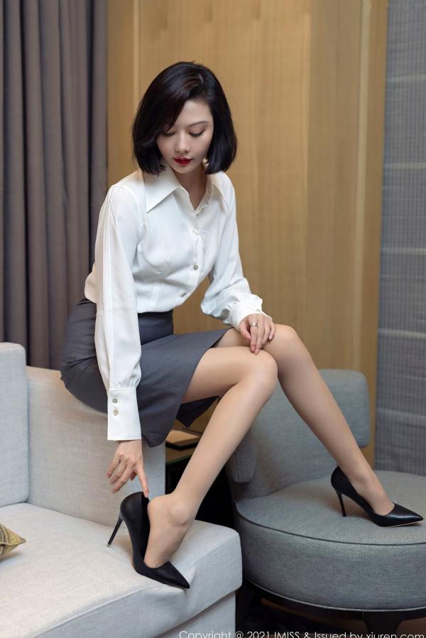    IMiss爱蜜社-623-艺轩-浴室私房摄影-白色蕾丝内衣诱惑-清纯御姐风格写真-2021.08.13第18张图片